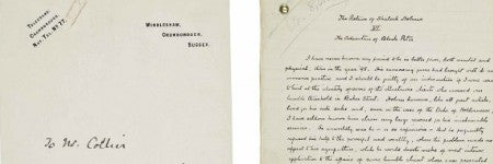 Conan Doyle's Black Peter manuscript to highlight auction at Christie's