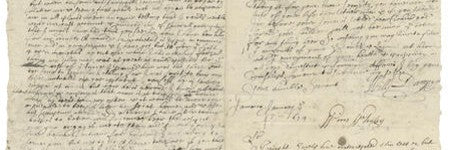William Dampier handwritten letter achieves $111,000