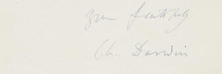 Charles Darwin God letter to auction at Bonhams