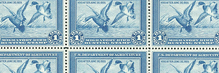 US 1934 $1 hunting permit stamp to auction on October 1