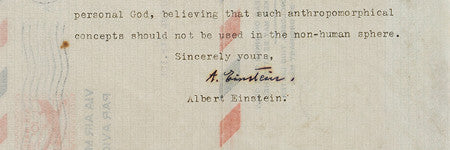 Albert Einstein’s God letter