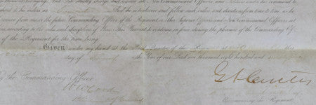 General Custer signed document offered at One of a Kind Collectibles