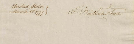 Handwritten George Washington letter to make $50,000?