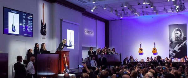 Auction of David Gilmour guitars at Christie's New York in 2020