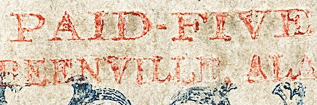 5c Greenville provisional stamp will auction in June