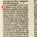 Gutenberg Bible leaf auctions at Swann Galleries on April 11