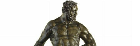 Tetrode's Hercules Pomarius bronze to auction on January 27