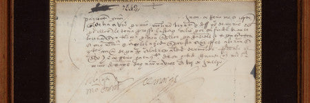 Hernan Cortes signed letter offered at Heritage