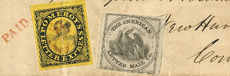 1844 independent mail cover sells for $28,000
