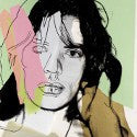 Andy Warhol Jagger screen print to auction for $46,000