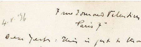 James Joyce autographed letter to feature in PBA Galleries sale