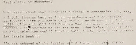 John Lennon thankyou letter offered in April 3 sale