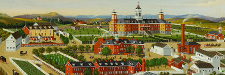 John Rasmussen almshouse painting to sell at Sotheby's