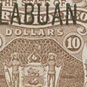 $60,000 Labuan $10 brown triples estimate at Spink stamp auction