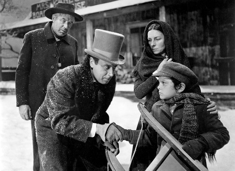 Still from Citizen Kane showing Rosebud sled