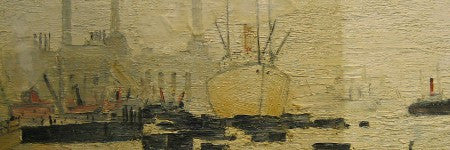 LS Lowry Thames works have ketchup stains removed by professional cleaner