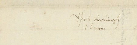 Niccolo Machiavelli handwritten letter 