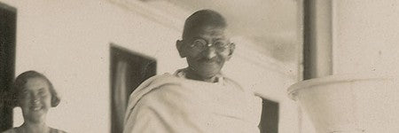 Mahatma Gandhi signed photograph to auction on May 14