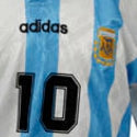 Diego Maradona's last Argentina football shirt auctions in Chester, UK