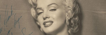 Marilyn Monroe signed photograph stands at $15,000 in online sale