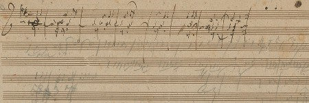 Beethoven handwritten sheet music page makes $120,000