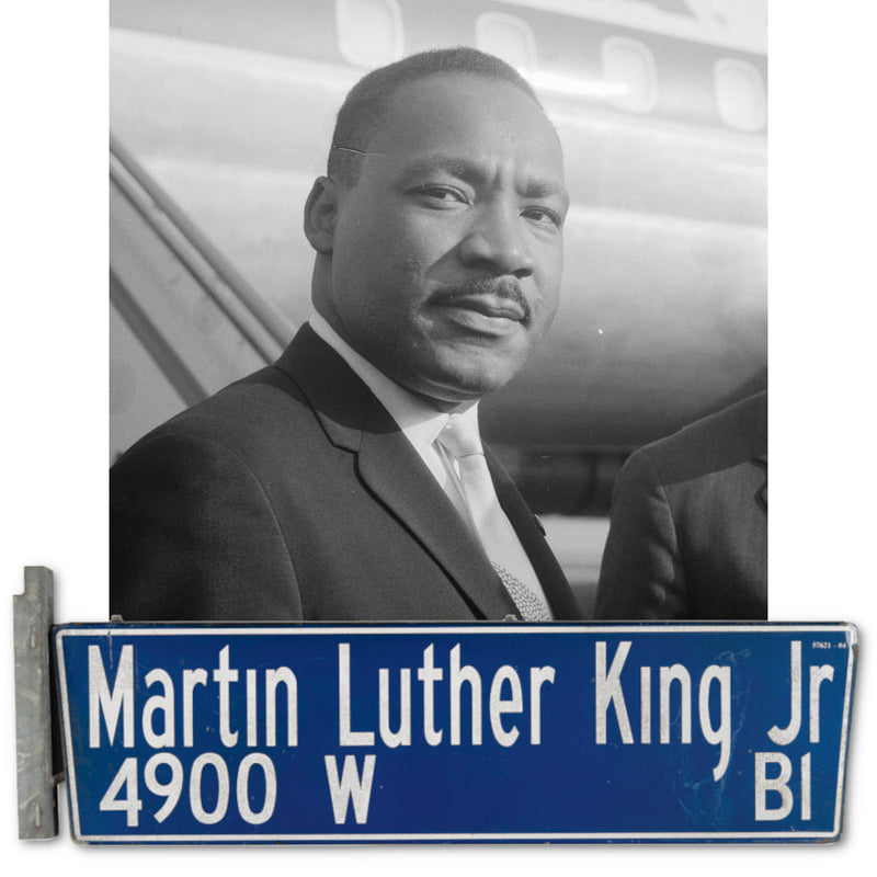 Martin Luther King Jr Boulevard Los Angeles historic road sign