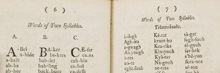 Mohawk children's English language guide to auction for $20,000?