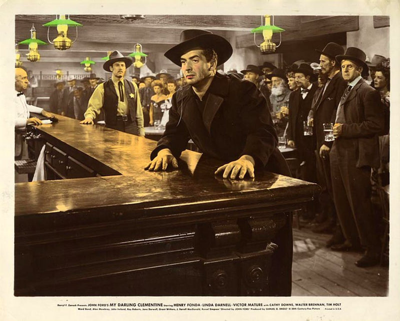 Still from My Darling Clementine by John Ford showing Henry Fonda and Victor Mature