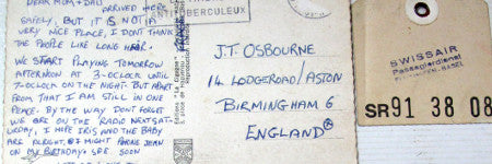 Ozzy Osbourne mother postcards valued at $4,000
