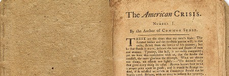 Thomas Paine's American Crisis achieves $125,000 at Swann
