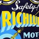 Richlube Motor Oil sign top performs at Matthews's petroliana sale in Illinois
