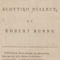 Robert Burns first edition set for $56,510 Edinburgh auction
