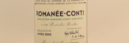 2000 Romanee Conti bottle sells for $10,000