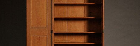 Shaker pine schoolhouse cupboard achieves 38% over estimate