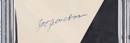 Shoeless Joe Jackson signature achieves $42,000