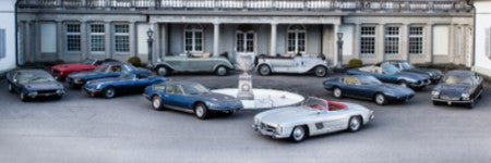 Swiss castle car collection includes Mercedes 300SL roadster