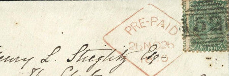 Tasmania postal history collection to auction at Spink