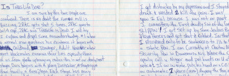 Tupac Shakur handwritten letter sets new rap record