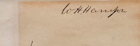 William Henry Harrison signature stars at Nate D Sanders