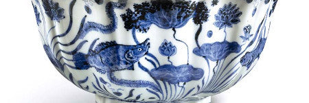 Xuande blue fish bowl will auction in April