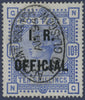 Great Britain 1890 10s Ultramarine (I.R. Official), SGO10