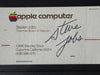 Steve Jobs autographed Apple business card