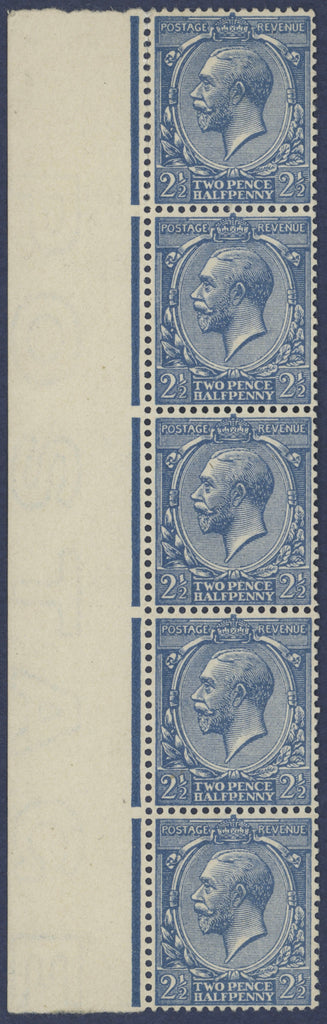 Great Britain 1912 2½d pale blue variety, SG372var