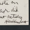 Allen Ginsberg note