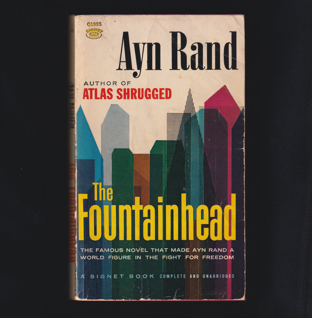 Ayn Rand signed copy of the Fountainhead