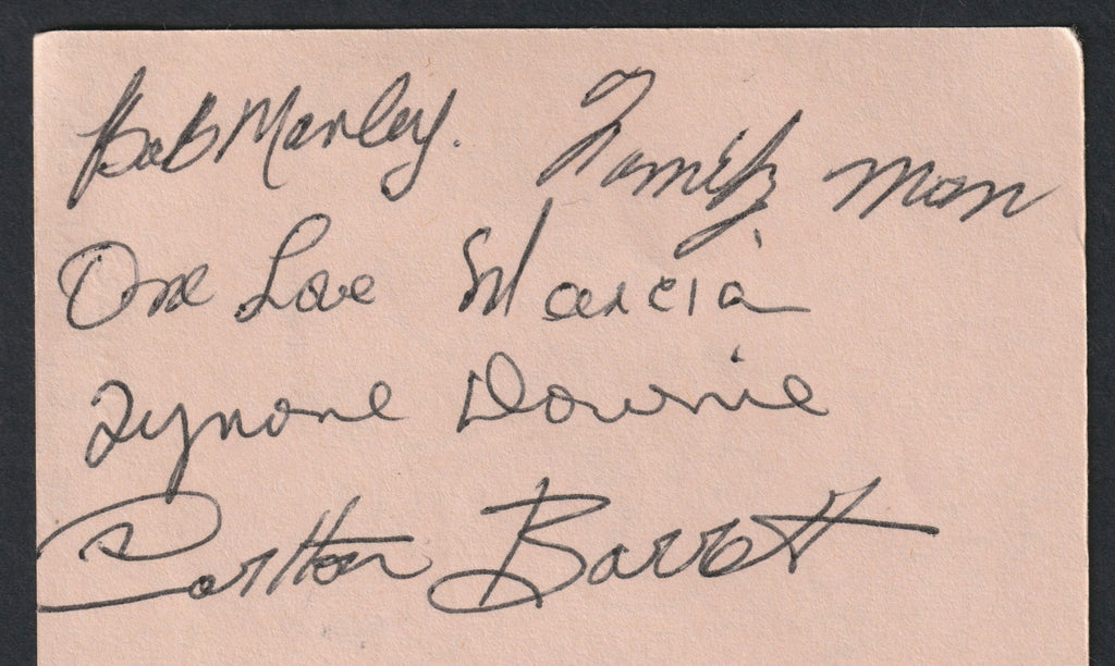 Bob Marley and the Wailers autographs