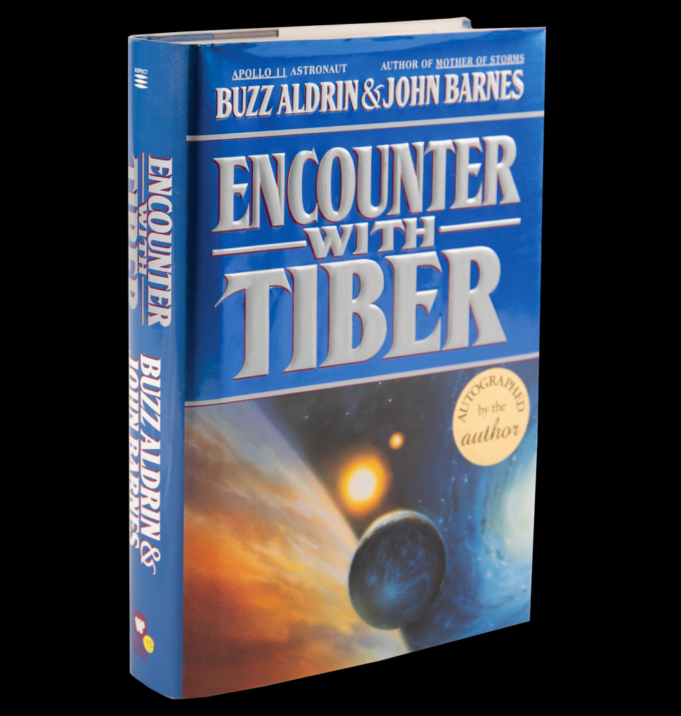 Buzz Aldrin signed novel - Encounter with Tiber