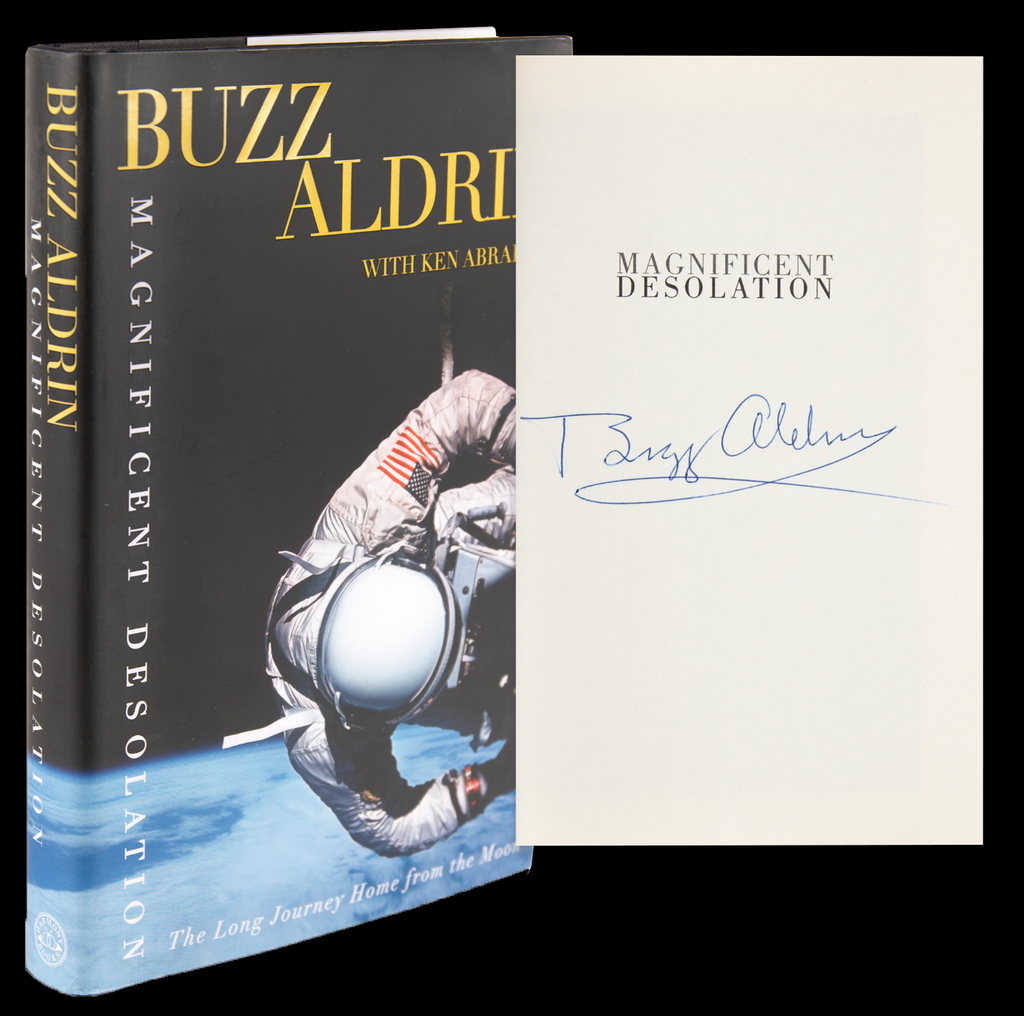 Buzz Aldrin signed first edition book: Magnificent Desolation