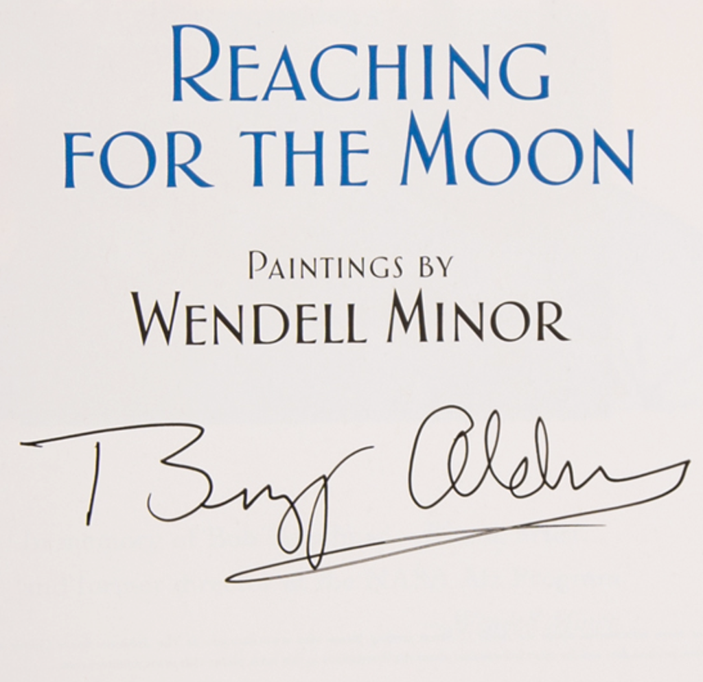 Buzz Aldrin signed first edition book: Reaching for the Moon