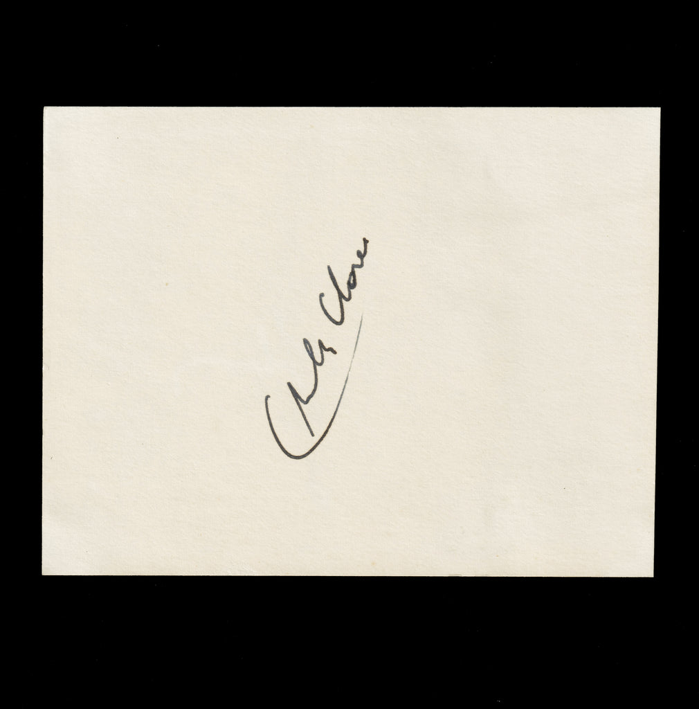 Charles Clore autograph